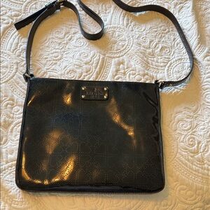 Kate Spade Shiny Black Crossbody Bag